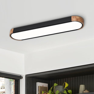 Orren Ellis Nouria 1 Light 37.4 Simple Rectangle LED Flush